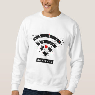 Sweatshirt T-Shirt Pas de Signal – Déconnexion Numérique Abst