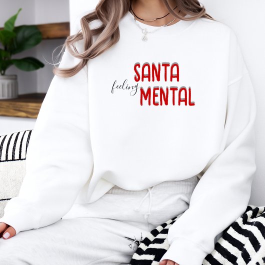 Sweatshirt T-shirt Père Noël-Mental drôle