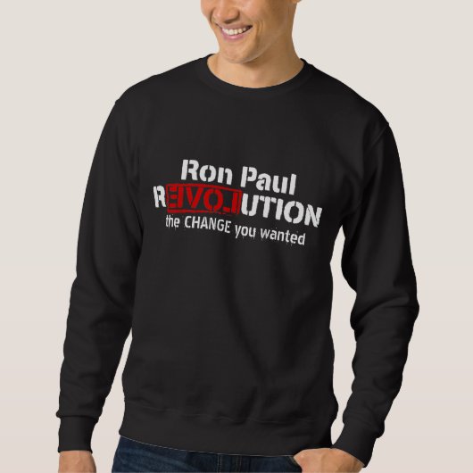 Sweatshirt T-shirt personnalisable de révolution de Ron Paul (Devant)