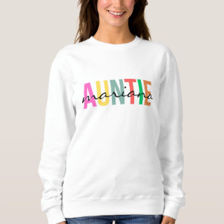 Sweatshirt T-shirt personnalisé avec le nom de la tante