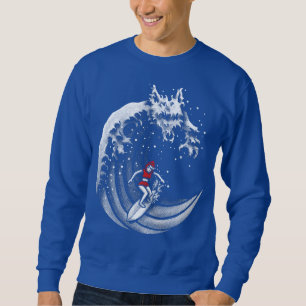 Sweatshirt T-shirt Petit chapeau de surf rouge