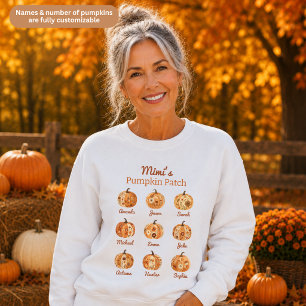 Sweatshirt T-shirt pour femmes Mimi's Pumpkin Patch petits-en