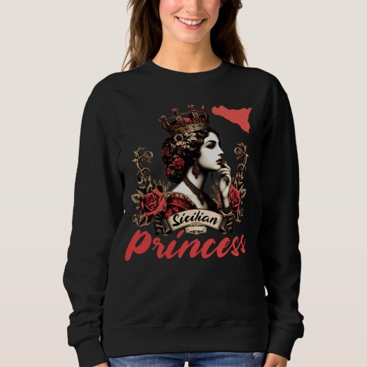 Sweatshirt T-shirt princesse sicilienne (Devant)