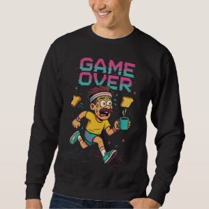 Sweatshirt T-shirt rétro “Game Over” Rush Café – Panique drôl