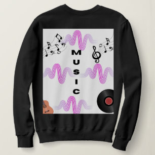 Sweatshirt T-Shirt Rétro pour Amoureux de Musique sur Vinyle
