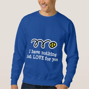 Sweatshirt T-shirt sarcasme de tennis avec citation sarcastiq