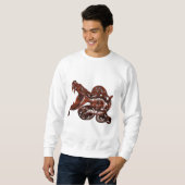 Sweatshirt T-shirt Serpent de bronze (Devant entier)