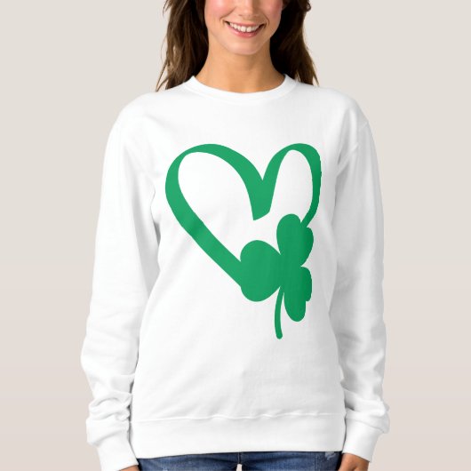 Sweatshirt T-shirt Shamrock de la Saint Patrick (Devant)