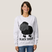 Sweatshirt T-shirt SHEEP NOIR (Devant entier)