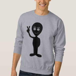 Sweatshirt T-Shirt signe de paix alien