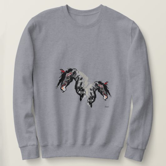Sweatshirt T-shirt : Sur la course (Design devant)