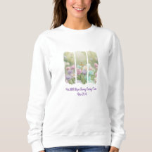 T-shirt/Sweatshirt. Modèle floral brossé.