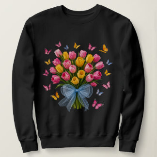 Sweatshirt T-shirt Tulipe & Papillons