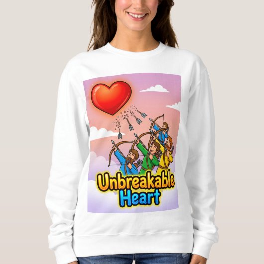 Sweatshirt T-Shirt Unbreakable Heart (Devant)