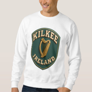 Sweatshirt T-Shirt Vintage Kilkee Irlande Emblème Harpe Dorée