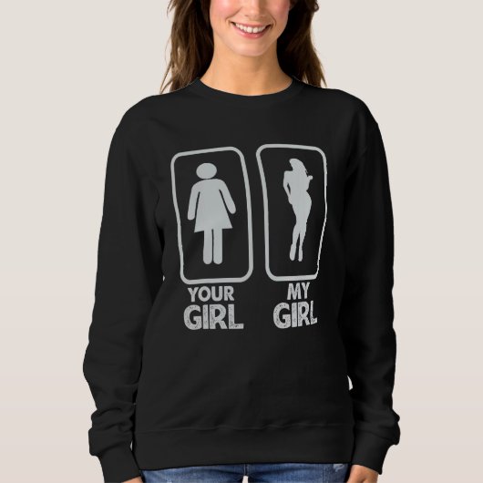 Sweatshirt Ta Fille Ma Fille Sarcastique (Devant)