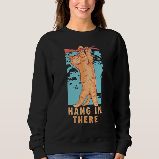 Sweatshirt Tabby Chat Hang Dans Là Feline Compagnon Chats (Devant)