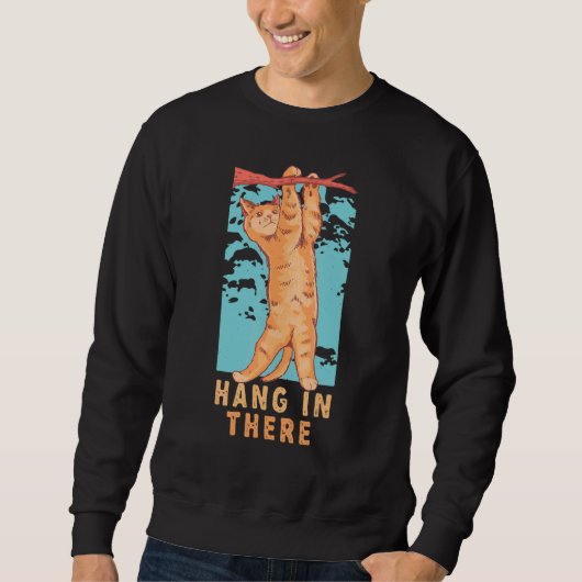 Sweatshirt Tabby Chat Hang Dans Là Feline Compagnon Chats (Devant)