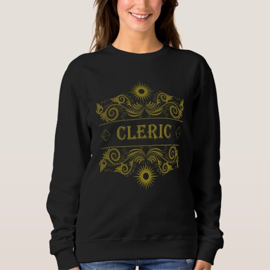 Sweatshirt Table de classe de clerc de jeu de rôle sur table (Devant)