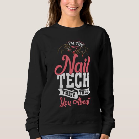 Sweatshirt Table de technicien en soins de manucure cosmétolo (Devant)