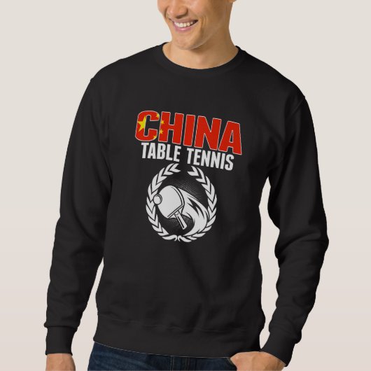 Sweatshirt Table de tennis de Chine fière Support Ping Pong c (Devant)