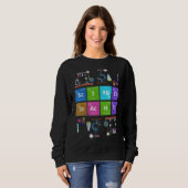 Sweatshirt Table périodique Chimie Nerd Science Enseignant Ch (Devant entier)