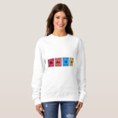 Sweatshirt Table périodique de l'enseignant (Devant entier)