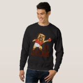 Sweatshirt Table Tennis Old Schmetterhand Pingpong Outfit Dog (Devant entier)