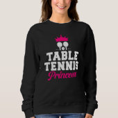 Sweatshirt Table Tennis Princess (Devant)