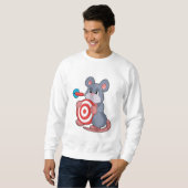 Sweatshirt Tableau de bord fléchettes de souris (Devant entier)