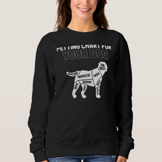 Sweatshirt Tableau De Paramètre Pour Le Propriétaire De Chien (Devant)
