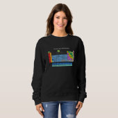 Sweatshirt Tableau Périodique Chimique Des Éléments Graphique (Devant entier)