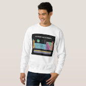 Sweatshirt Tableau périodique des éléments lancer l'oreiller (Devant entier)