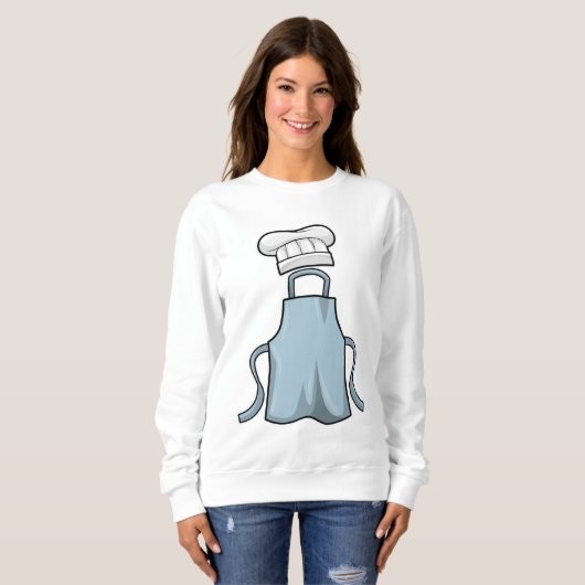 Sweatshirt tablier de cuisine et casquette de Cuisine (Devant entier)