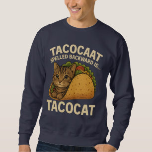 Sweatshirt TACOCAT RÉGLÉ EN ARRIÈRE-PLAN EST...- Love Cat Et