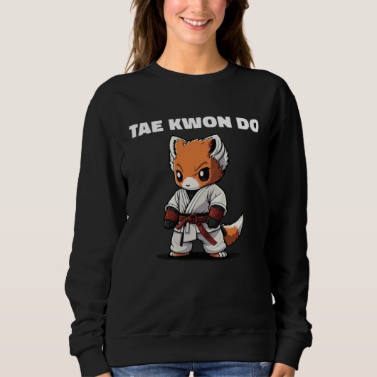 Sweatshirt Taekwondo TKD Fox Kid Fighter (Devant)