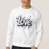 Sweatshirt Tag d'amour monochrome (Devant)