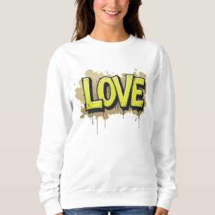 Sweatshirt Tag d'amour monochrome