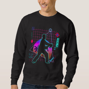 Sweatshirt Tai Chi esthétique Vaporwave 80s Style Tai Chi Mar