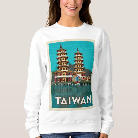 Sweatshirt Taïwan | Pagode Du Dragon Et Du Tigre (Devant)