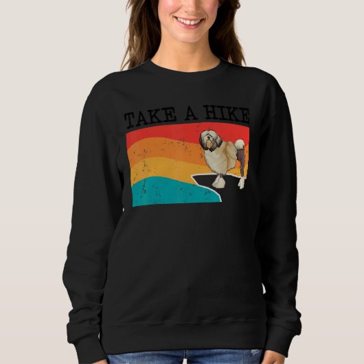Sweatshirt Take A Hike Lowchen Graphic Hiking (Devant)