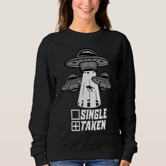 Sweatshirt Taken Valentine's Day Roses Date Night Flowers Fun (Devant)