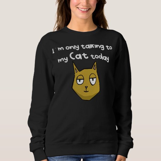 Sweatshirt Talking Cat (Devant)