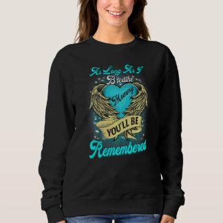 Sweatshirt Tant que je respire ma maman, tu te souviendras