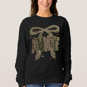 Sweatshirt Tante Camo Cadeau de la sœur Annonce Nouveau Bébé