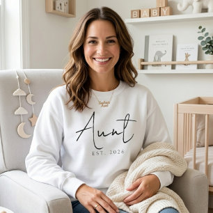 Sweatshirt Tante Confortable Année Élégante Design de Famille