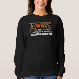 Sweatshirt Tante de basket-ball féminin Je ne hurle pas Baske