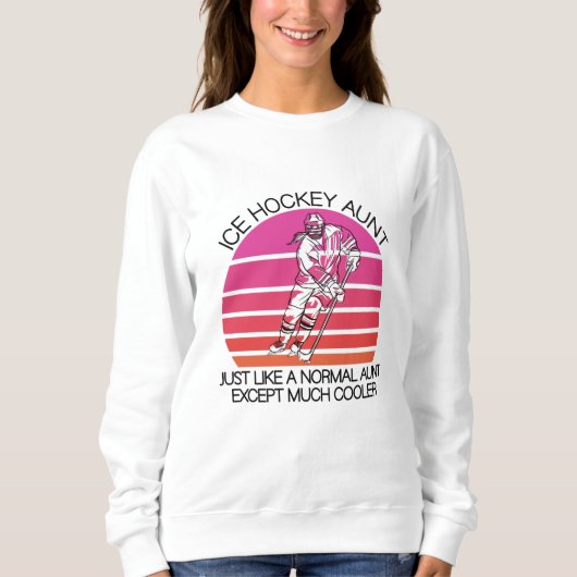 Sweatshirt tante de hockey sur glace (Devant)