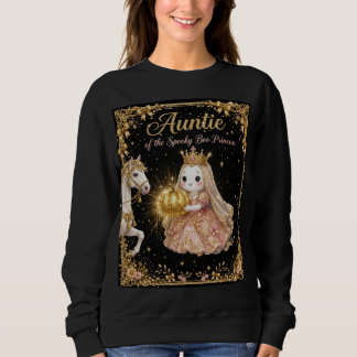 Sweatshirt Tante de la Princesse Spooky Boo Chemise Noir Or