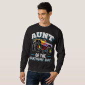 Sweatshirt Tante de l'anniversaire Boy Monster Camion Anniver (Devant entier)